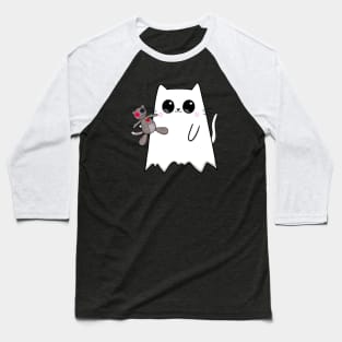 Ghost Cat Voodoo Doll Baseball T-Shirt